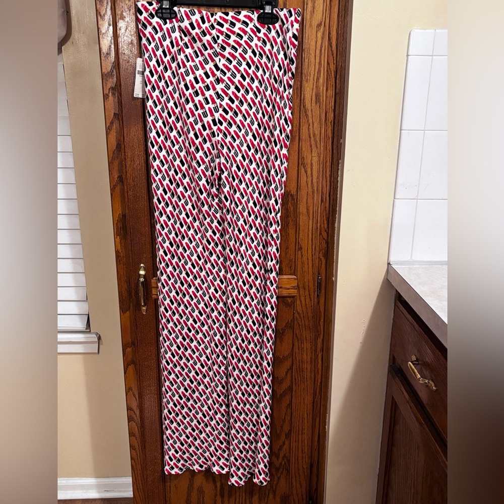 Anthropologie The Tilda Pants: Printed Lipstick Edition Size X-Small - Picture 2 of 10